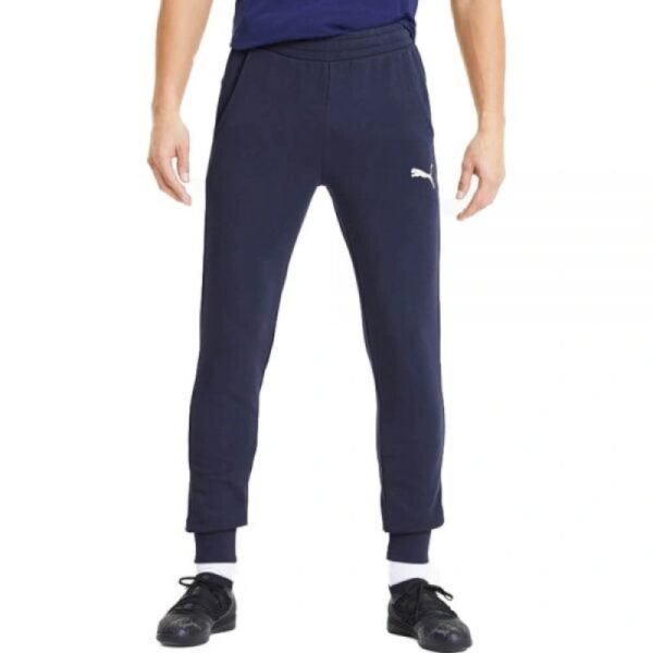 Puma mens cotton sweatpants, comfortable, sporty style, navy blue