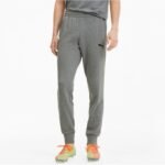 Puma mens cotton sweatpants gray comfortable sporty style - Image 3