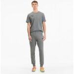 Puma mens cotton sweatpants gray comfortable sporty style - Image 5