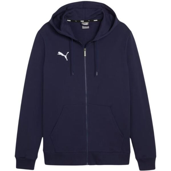 Puma teamGoal Casuals Hooded Kids Sweatshirt Navy Blue 658596 06