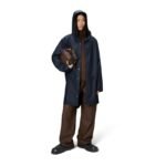 Rains unisex long rain jacket LONG JACKET W3 12020 47 NAVY - Image 4