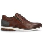 Rieker 14412-24 mens comfortable brown leather shoes - Image 4