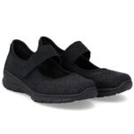 Rieker N4299-00 womens black velcro shoes - Image 2