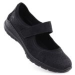 Rieker N4299-00 womens black velcro shoes