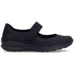 Rieker N4299-00 womens black velcro shoes - Image 4