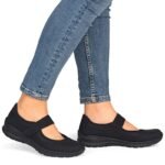 Rieker N4299-00 womens black velcro shoes - Image 6