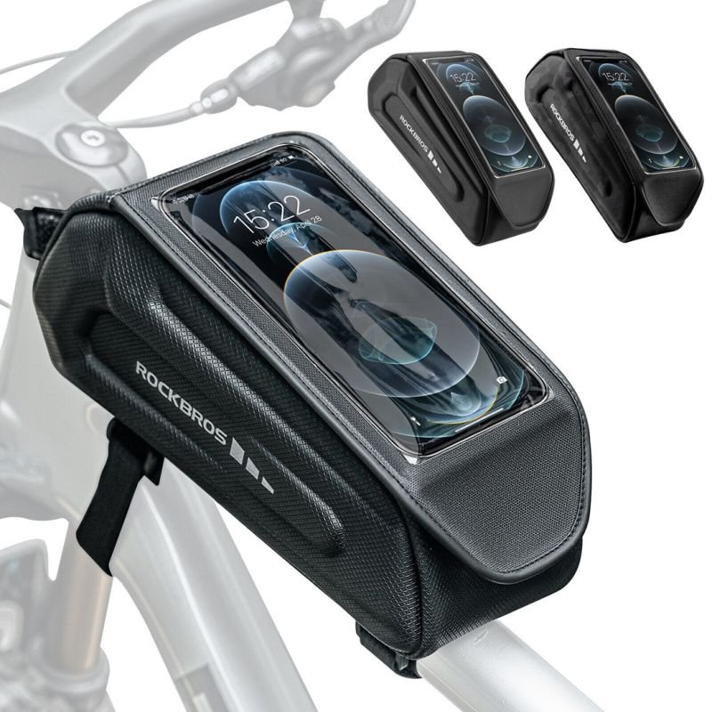 lupin-wear-ca-rockbros-bike-frame-phone-bag-kl001-black-1897204 Rockbros bike frame/phone bag KL001 black - Image 1