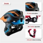 Rockbros childrens bike helmet 53-58cm - Image 2