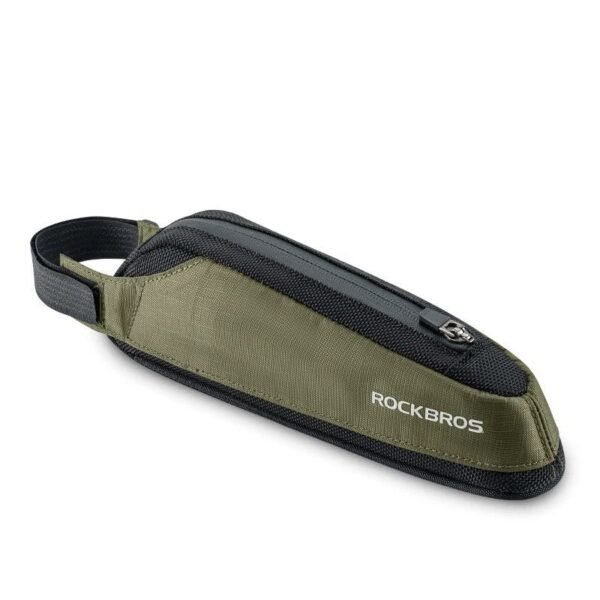 Rockbros front bike bag 0.65L black-green