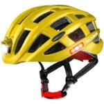 Rockbros MTB bike helmet with light yellow 57-62cm