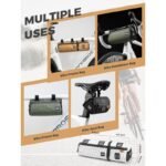 Rockbros multifunctional bicycle bag 2 in 1 2l green - Image 2