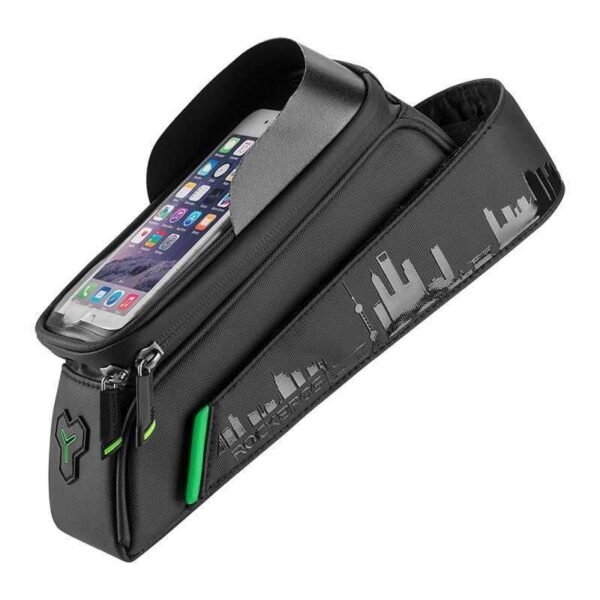 Rockbros phone bag up to 6" on the frame, black