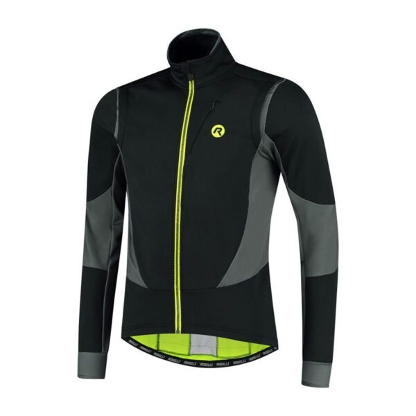 Rogelli BRAVE winter jacket black/fluorescent M