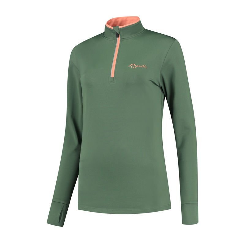 lupin-wear-ca-rogelli-snake-women-s-running-sweatshirt-green-s-1892616 Rogelli SNAKE womens running sweatshirt green S - Image 1