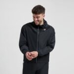 Rogelli unisex rain jacket CORE black 2XL - Image 3