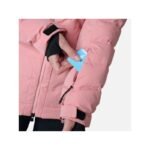 Rossignol W Puffy Parka Jacket Pink - Image 3