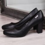 Sergio Leone W SK193A black block heel pumps - Image 6