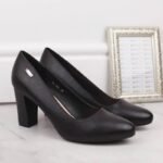 Sergio Leone W SK193A black block heel pumps - Image 8