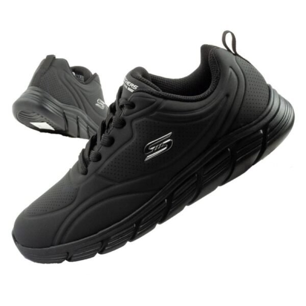 Skechers Bobs B Flex womens sports sneakers fashionable black