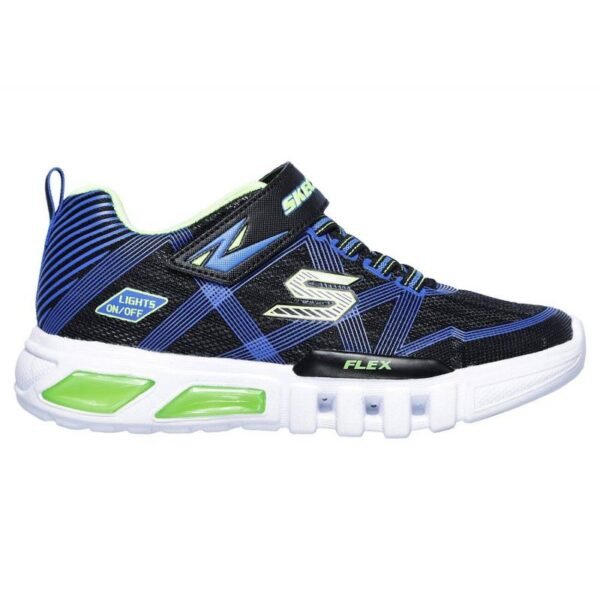 Skechers FLEX-GLOW Navy Blue Kids Sports Shoes (90542L-BBLM)