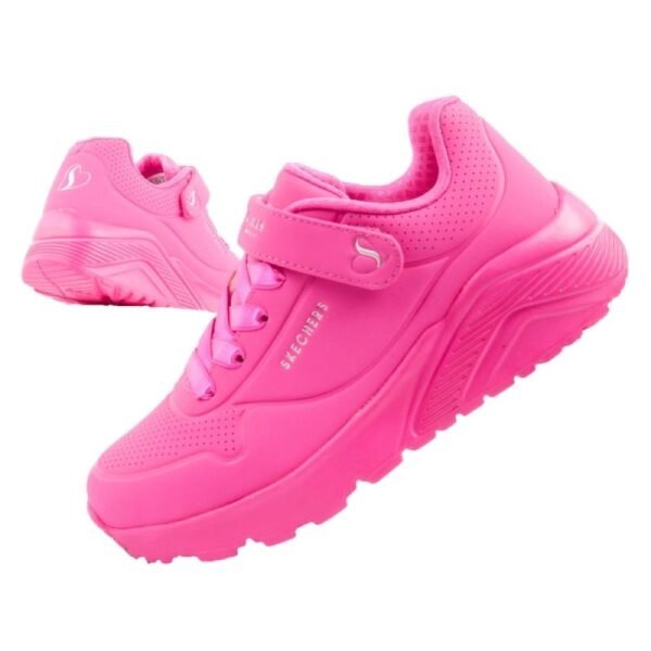 Skechers Uno Lite childrens sports sneakers shoes pink comfortable
