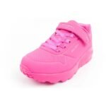 Skechers Uno Lite childrens sports sneakers shoes pink comfortable - Image 3