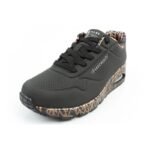 Skechers Uno-Loving Love womens sports sneakers fashionable black - Image 3