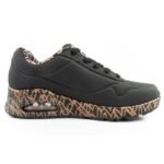Skechers Uno-Loving Love womens sports sneakers fashionable black - Image 4