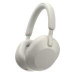 Sony WH-1000XM5 on-ear bluetooth headphones silver