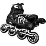 Spokey Khan Bk/Wh Jr inline skates 927032-927033 - Image 4