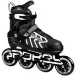 Spokey Khan Bk/Wh Jr inline skates 927032-927033
