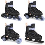 Spokey Quattro 4IN1 SPK-943430 inline skates size 34-37 BK/VT - Image 2
