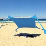 TOURIST BEACH PAVILION SUN SHIELD WEIGHTED WITH SAND LYCRA 2.1X2X1.5M - Image 3