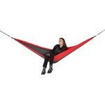 TOURIST HAMMOCK 2 PERSON 270X140CM BLACK AND RED - Image 2