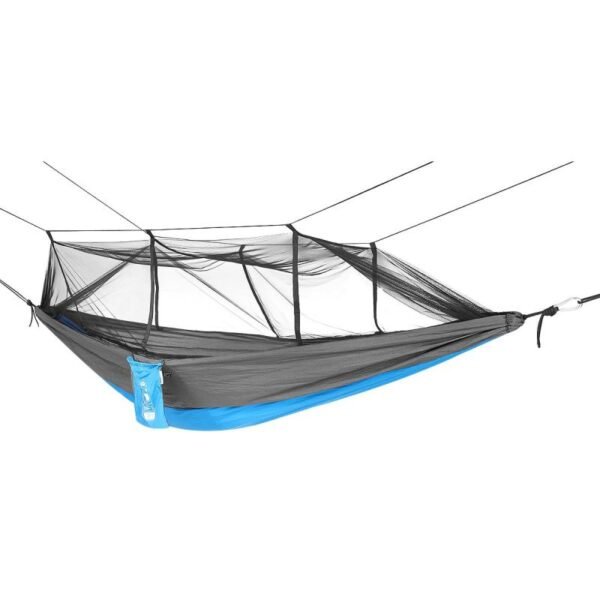 TOURIST HAMMOCK FOR 2 PEOPLE 270X140CM WITH MOSQUITO NET BLUE