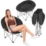 TRIP FOLDING CHAIR 83x80x40CM BLACK - Image 2