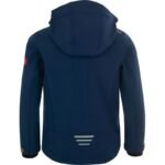 TrollKids Kids Trollfjord Jacket mystic blue/golden yellow softshell navy blue (161-146) - Image 2
