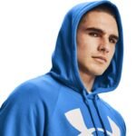 Under Armor Rival Fleece Big Logo HD sweatshirt M 1357093 787 - Image 4