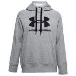 Under Armor Rival Fleece Logo Hoodie W 1356318-035 - Image 2