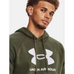Under Armor UA Armor Fleece Big Logo HD hoodie M 1379743-390 - Image 5