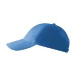 Unisex cap 6P (azure) - Image 2