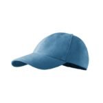 Unisex cap 6P (azure) - Image 6