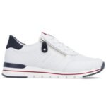 White leather sneakers Remonte Rieker R6705-82 - Image 4