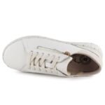 Womens beige leather high-heeled shoes Jezzi 138 - Image 4