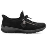 Womens black sports shoes Rieker L32F1-00 - Image 4