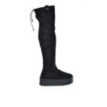 Womens Black Suede Platform Boots Big Star SS274264 - Image 6