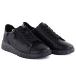 Womens leather high-heeled shoes, black, Jezzi 138 - Image 3