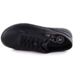 Womens leather high-heeled shoes, black, Jezzi 138 - Image 4