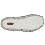 Womens leather openwork shoes, beige, Rieker L0355-61 - Image 5