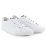 Womens low-top sneakers, openwork, eco-leather, white, Big Star TT274020 - Image 3